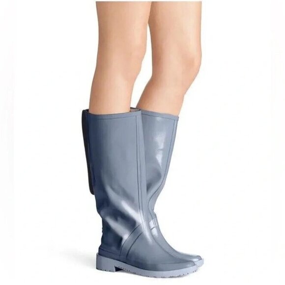 Stuart Weitzman The Griffin Rain Boot in Color Blue size 5/6.5 - Picture 11 of 11
